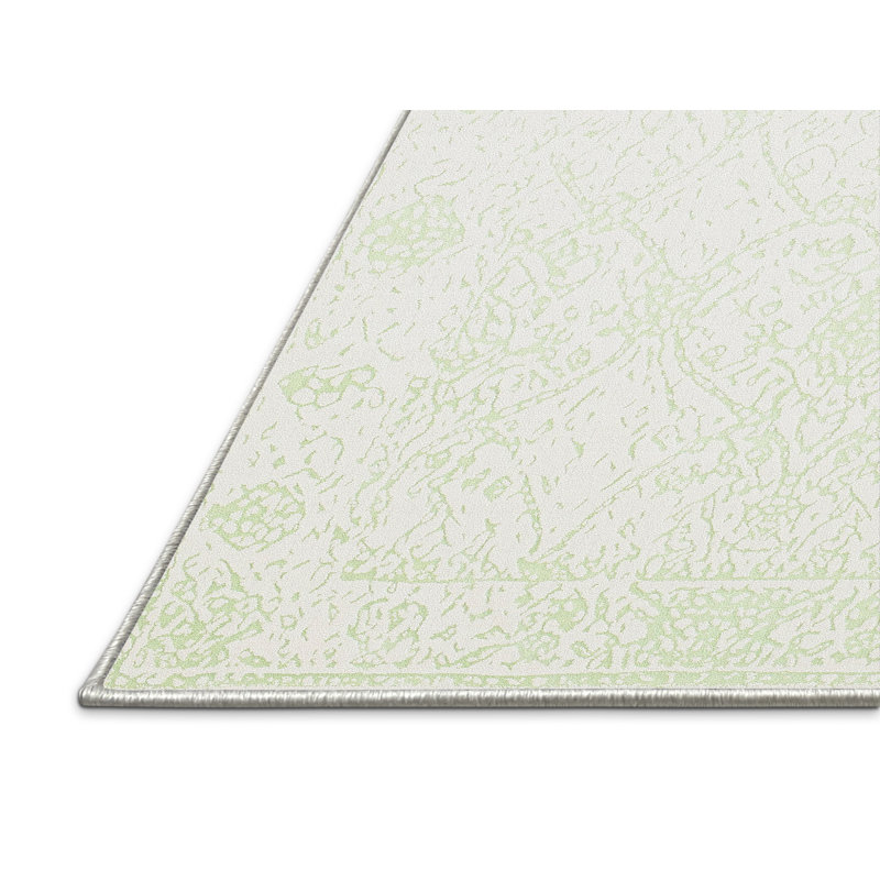 Tapis abstrait crème, Rectangle 5 pi x 7 pi