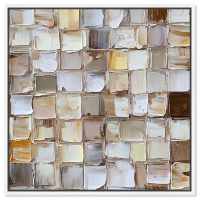 Woven Stone Canvas by Art Remedy