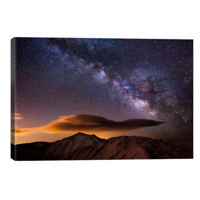 Milky Way over the Rockies 1 Piece Wall Art on Canvas