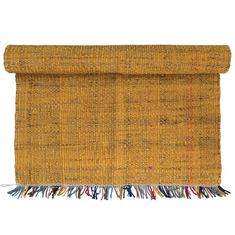 Tapis tissé en jute avec frange