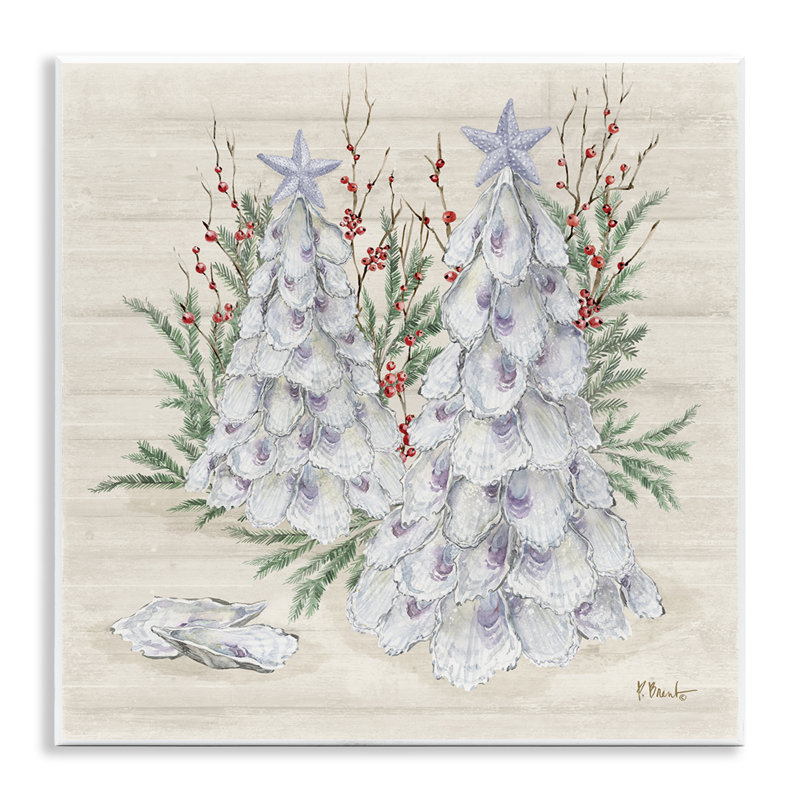  Art mural, coquillage et houx, par Paul Brent