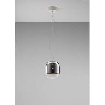 Gong 1 - Light Chrome LED Single Pendant