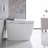 Elongated Smart Toilet With Elongated Heated Bidet Seat, Intelligent Toilet With Bidet Built-In, Feet Sensor,Auto Open/Close Seat, Off Seating AUTO Flush, Night Light, Warm Water & Dryer