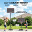 Portable Basketball Hoop, 4.4-10ft Adjustable Height