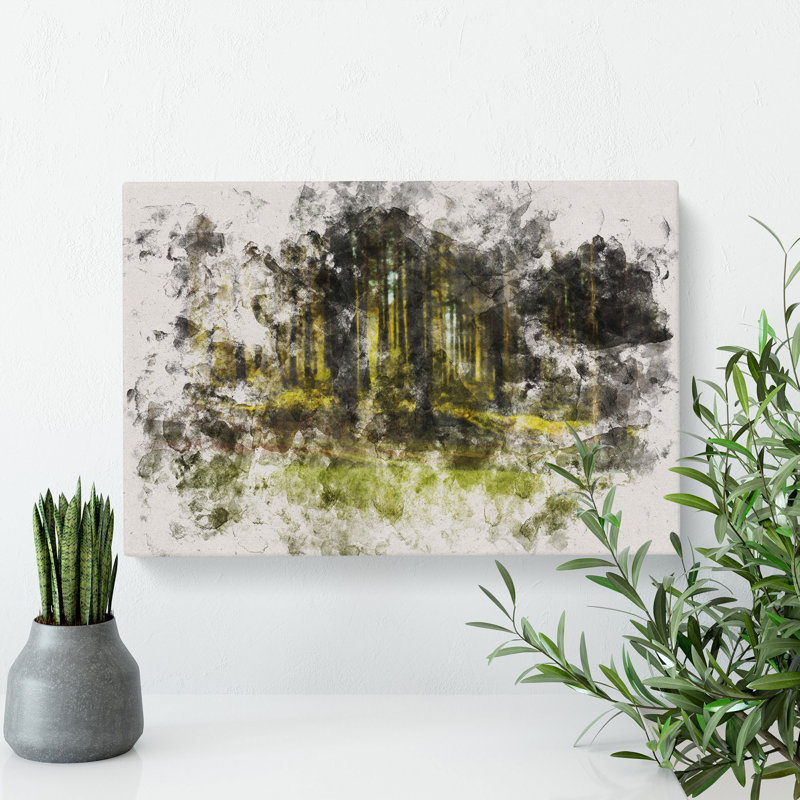 Green Forest Vol.4 - Wrapped Canvas, 40cm H x 60cm W x 3cm D