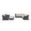 Eloisa Wicker 10 - Person Patio Conversation Sets with Cushions-1894291268