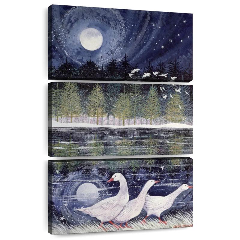 Brampt Snow Geese, 65" H x 42" W