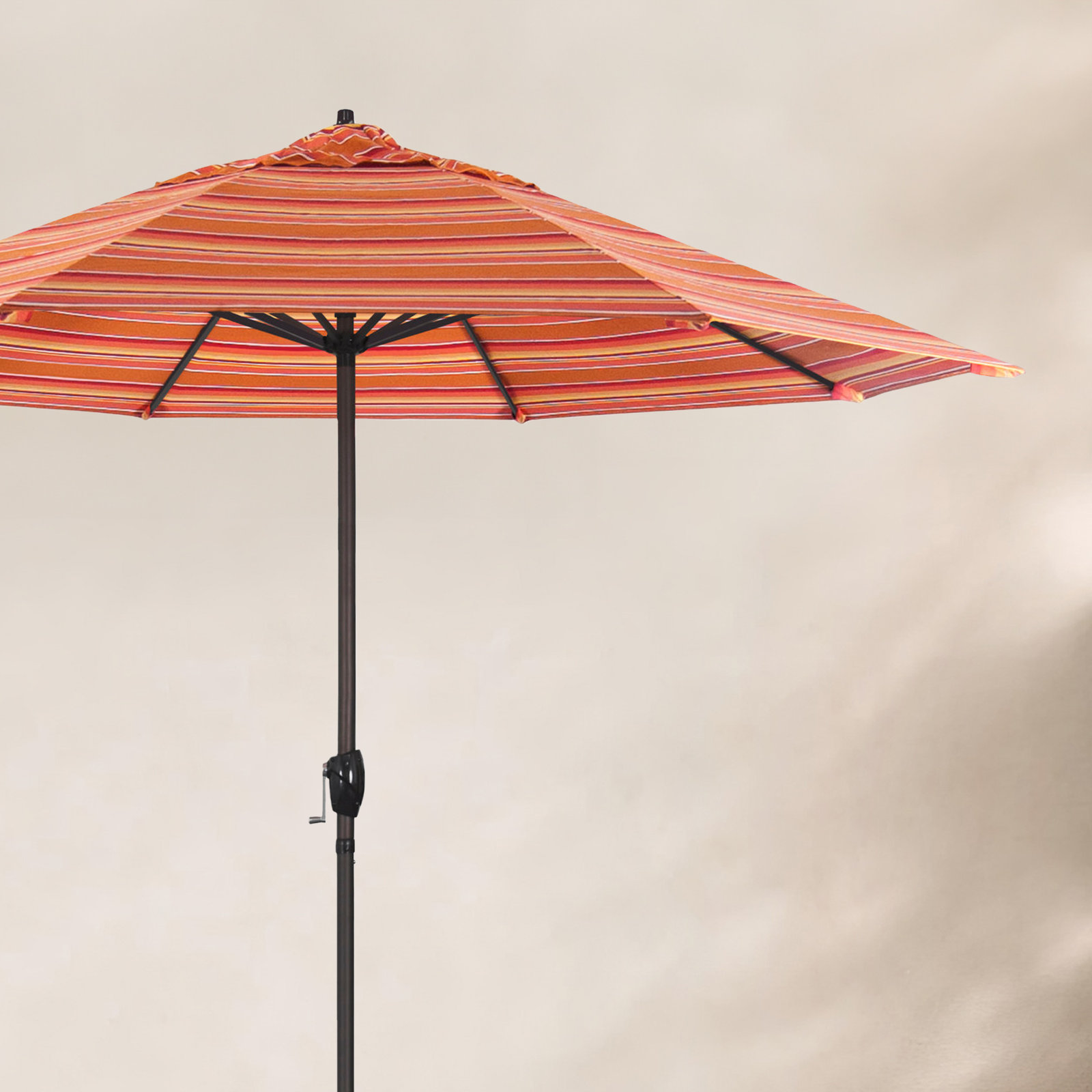9' Market Sunbrella Umbrella, Dolce Mango Stripe Sunbrella®