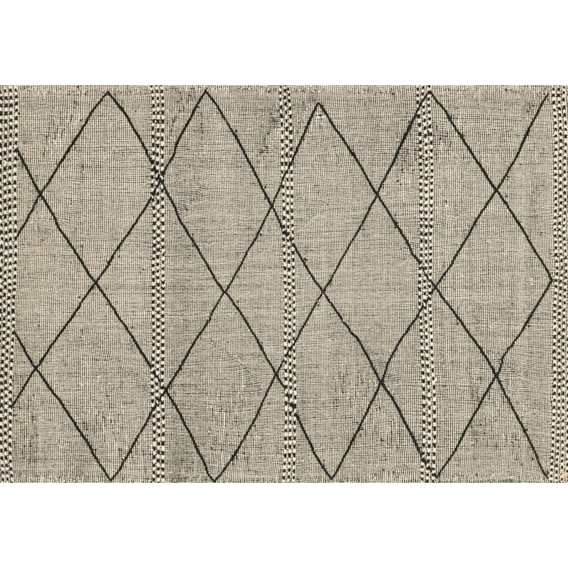 Adynn Geometric Vinyl Machine Printed Indoor / Outdoor Area Rug, Rectangle 140 x 200cm