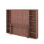 Grand lit escamotable avec bureau et bibliothèque-187079614