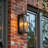 Outdoor Wall Lanterns,20 Inch, E12, Sand Black