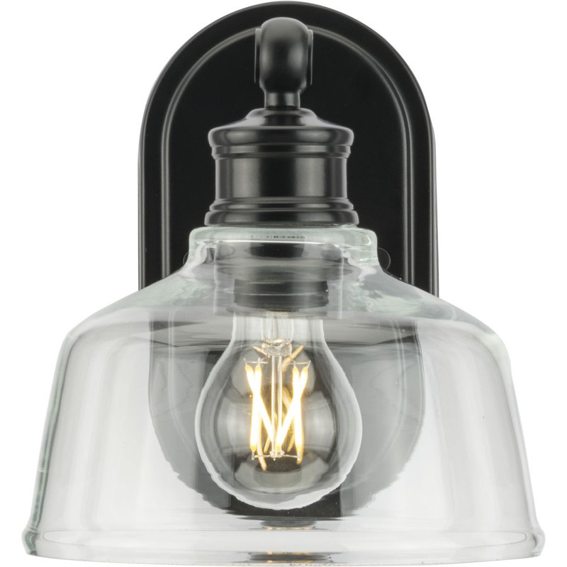 Éclairage pour meuble-lavabo 36 po Leo, Noir mat, Une lumière