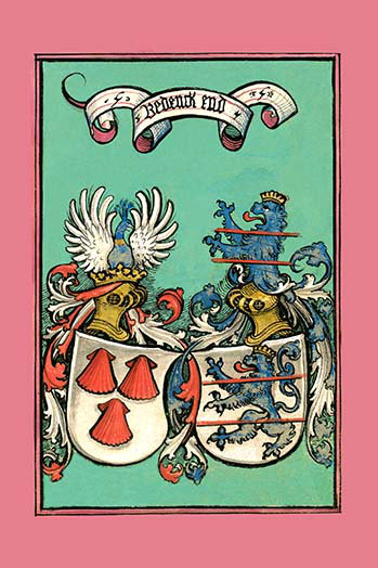 « médiéval knights » par ludwig van eyb, impression