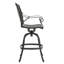 Tabouret pivotant en fonte d'aluminium