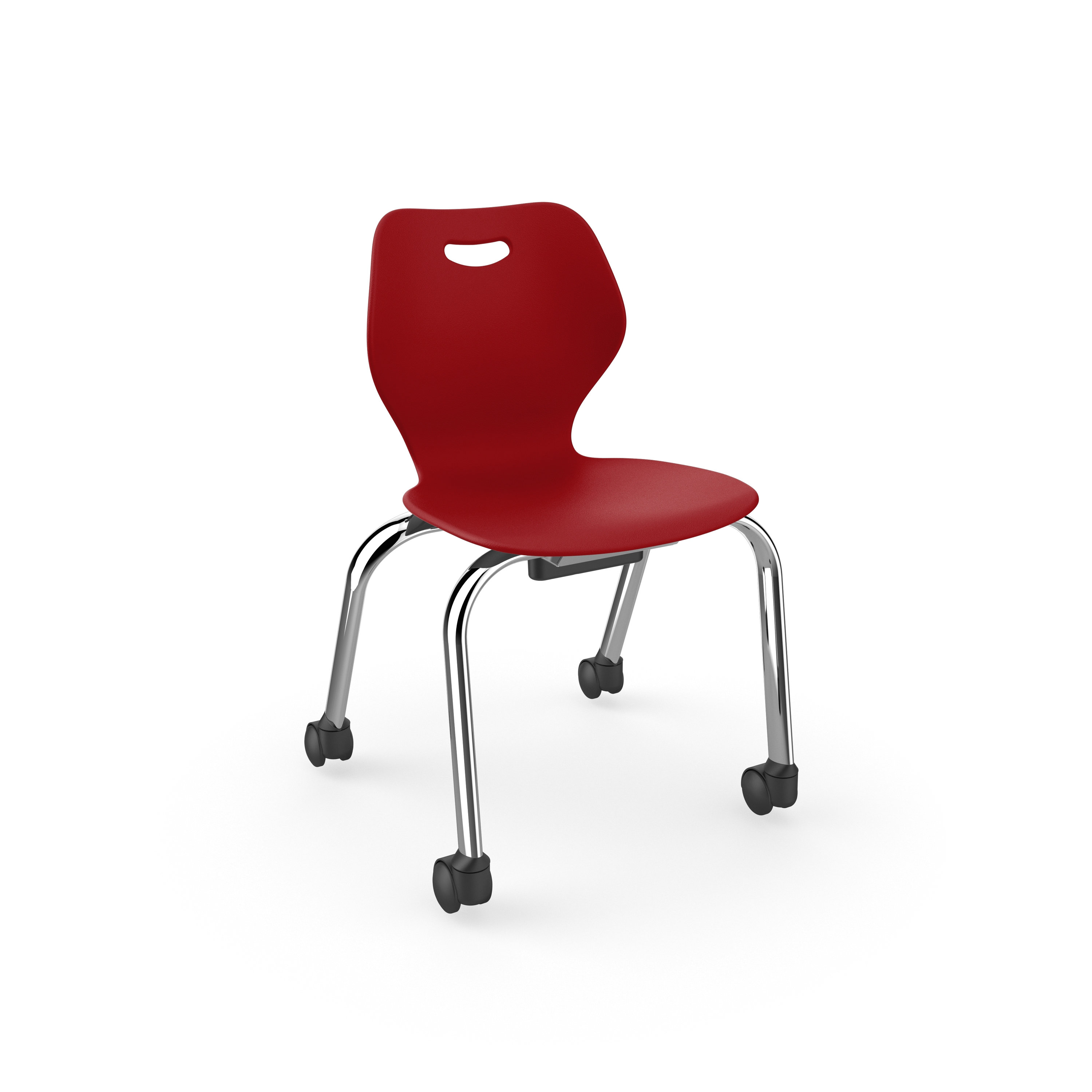 KI Furniture Intellect Wave Stacking Classroom Chair with Wheels Wayfair