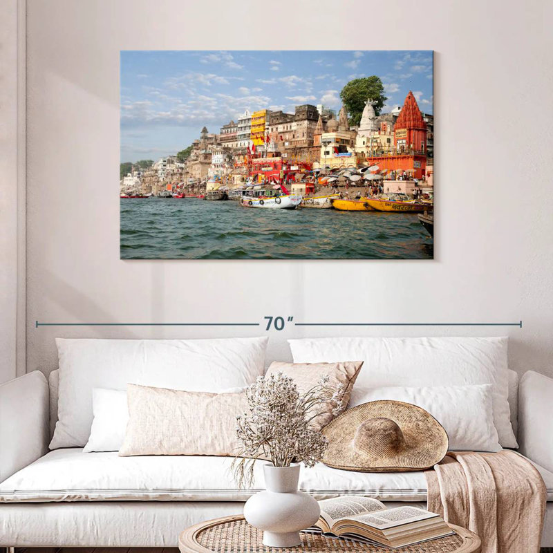 Ghats Of Varanasi, 30" H x 45" W
