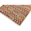 Tapis géométrique beige / bleu / brun en laine fabriqué à la main 3 pi 2 po x 4 pi 11 po Madee