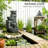 Garden Fountain,Tall Outdoor Waterfall Fountain With LED Lights, 4-Tier Resin Cascading Water Bowls With Pump
