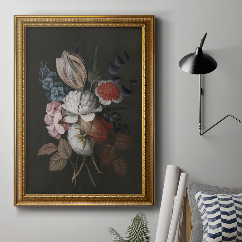 «Dramatic Bouquet I», reproduction d'art sur toile, H 20 po x l 16 po