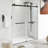 60" W X 75" H Double Sliding Frameless Shower Door With Clear Tempered Glass-109692897