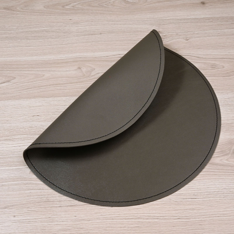Ensemble de napperons réversibles en similicuir 13 po, Gris