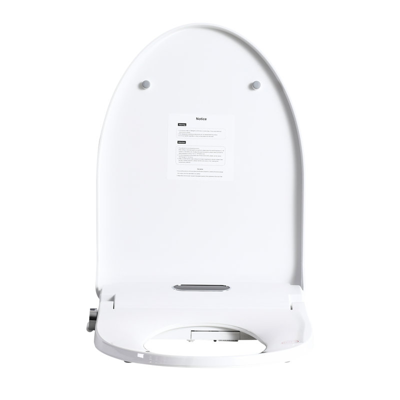 Bidet intelligent avec contrôle latéral - température du siège réglable, réglage de l'eau, nettoyage automatique des buses, modes de lavage multiples, affichage numérique et environnement de transformation de la nuit dans la salle de bain
