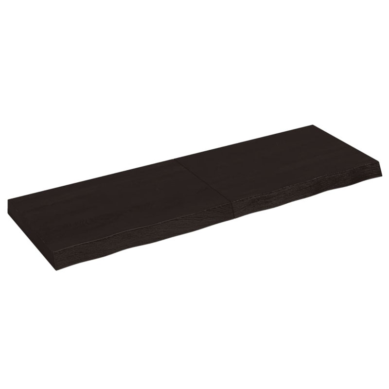 Vidaxl Wall Shelf, 6cm H x 120cm W x 40cm D, Dark Brown