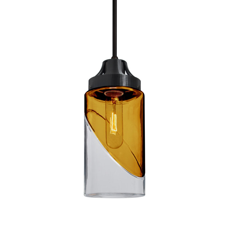 Casen 1 - Light Single Pendant, Blue, Black