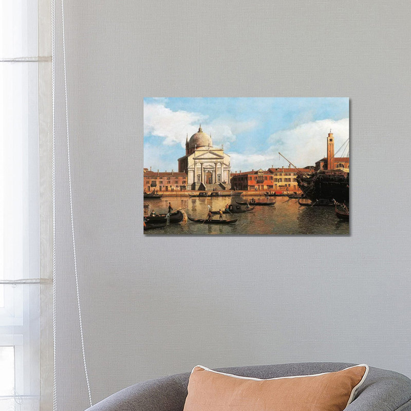 View Of Church Of Redeemer And St James, Venice, 1747-1755 by Canaletto - Wrapped Canvas Print