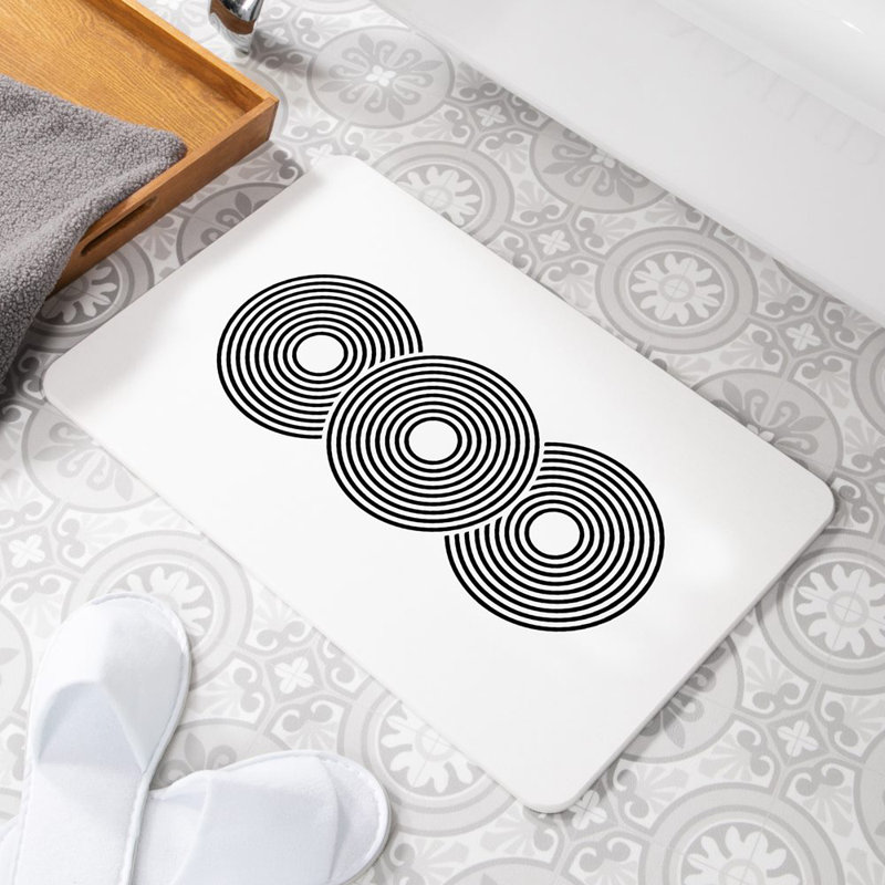 Non-Slip Shower Mat, White