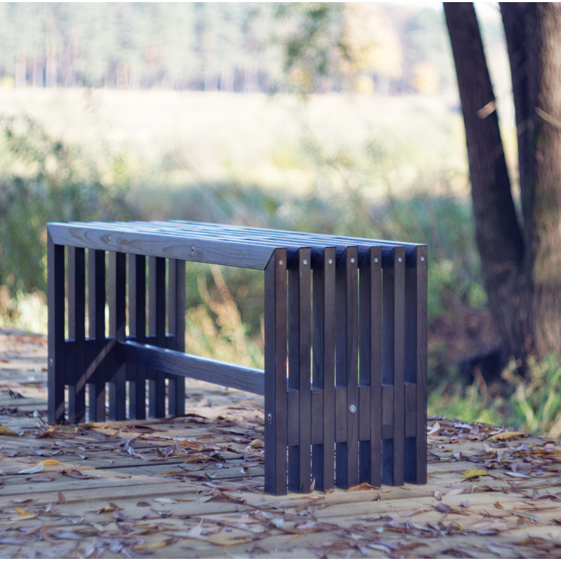Banc de jardin en bois Khalid