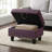 Amaranthus Red Linen Fabric Storage Footstool, Wear-resistant And Breathable Solid Wood Frame, High Elasticity Sponge-200704150