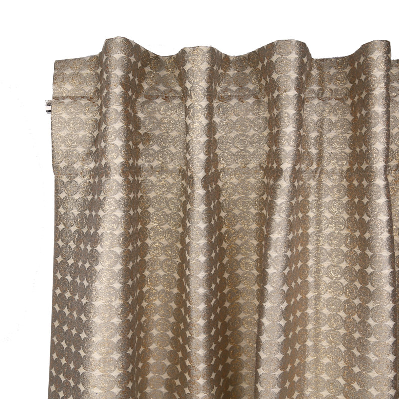 Coin Room Darkening Curtain Single Panel, 50" W x 96" L