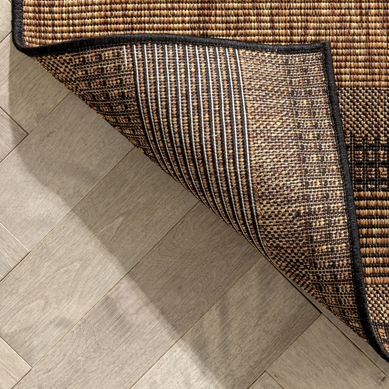 Milo Abstract Synthetic Indoor / Outdoor Area Rug, Rectangle 120 x 160cm