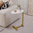 2-Piece White C-Shaped Side Table - C Shaped End Table