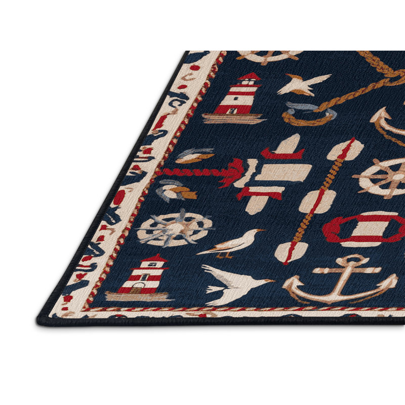  Tapis lavable Coastal, Carré 5 pi