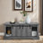 Juarez Coffee Table with Storage & Sliding Door-112926644-112926645