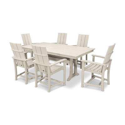 POLYWOOD® Modern Adirondack 72" Patio Dining Set