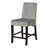Miszel Upholstered 25'' Counter Stool in Gray