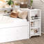 Wood Daybed Frame with Trundle, Storage Drawers, Side Shelves & Desk, Practical Home Bed-1816352467-1816352468