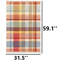 Tapis multicolore à carreaux