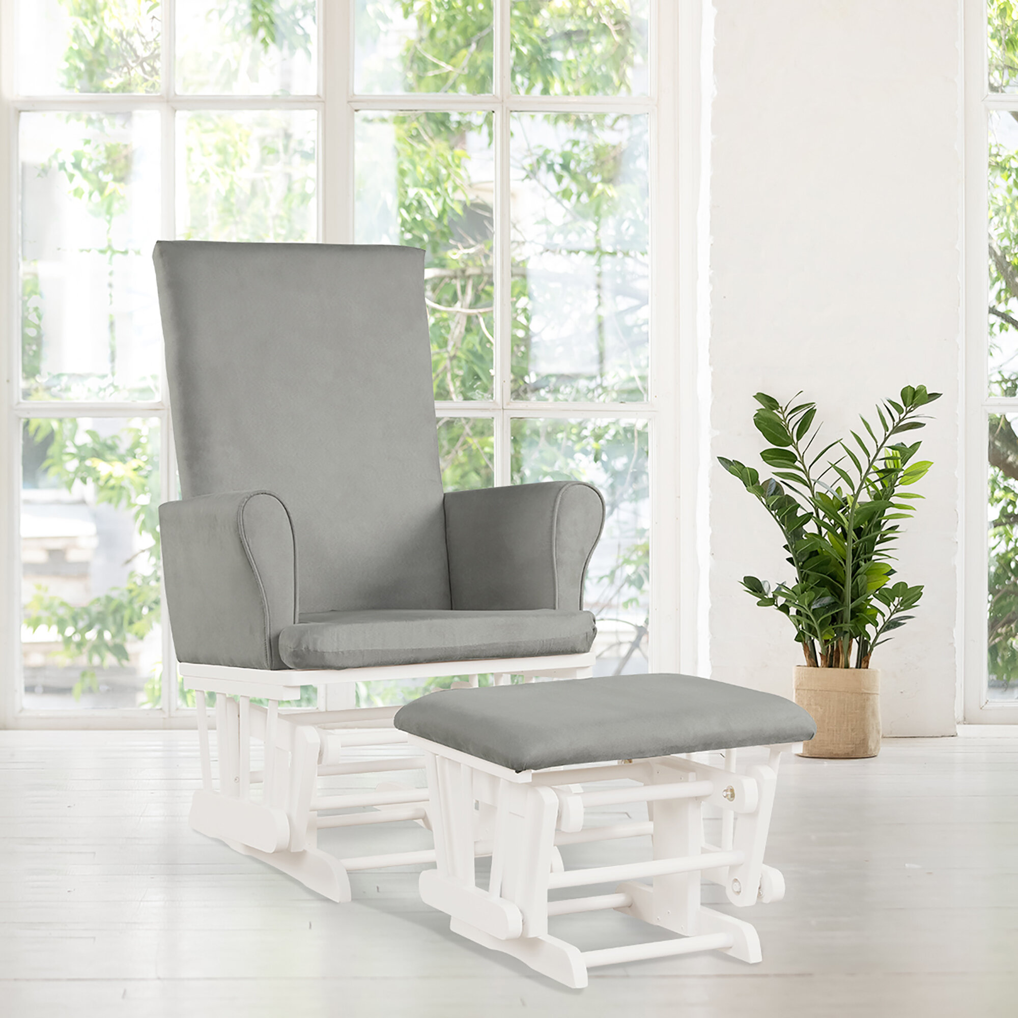 White baby cheap rocking chair