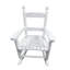 Chaise berçante en bois massif pour enfants en blanc pour une utilisation intérieure ou extérieure-1553639037
