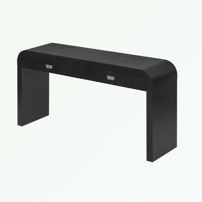 Console de vestibule moderne avec placage de bois de ronce