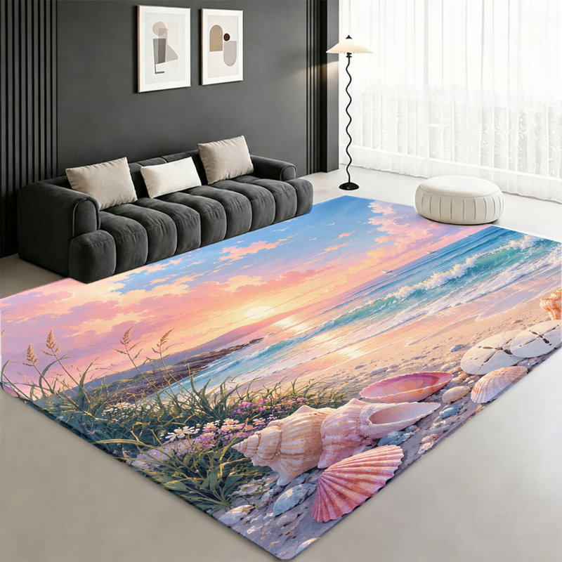Tapis de plage Ocean Sunset, Rectangle 8'2" x 5'11" (250 x 180 cm)