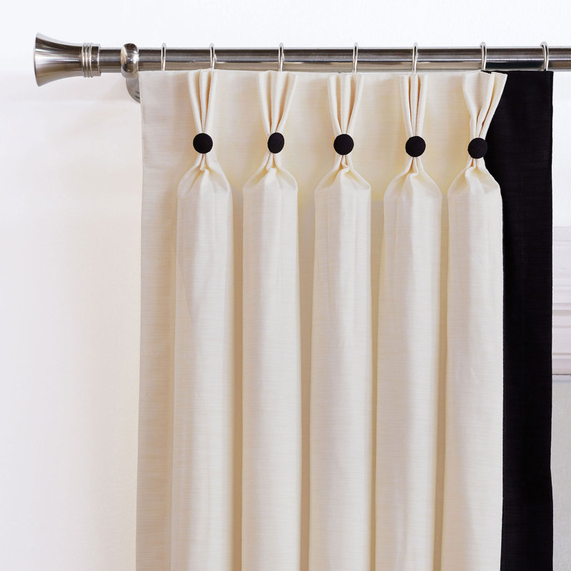 Dominique Room Darkening Curtain Panel, 20" W x 108" L, Left