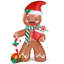 Décoration d'extérieur gonflable à DEL Gingerman