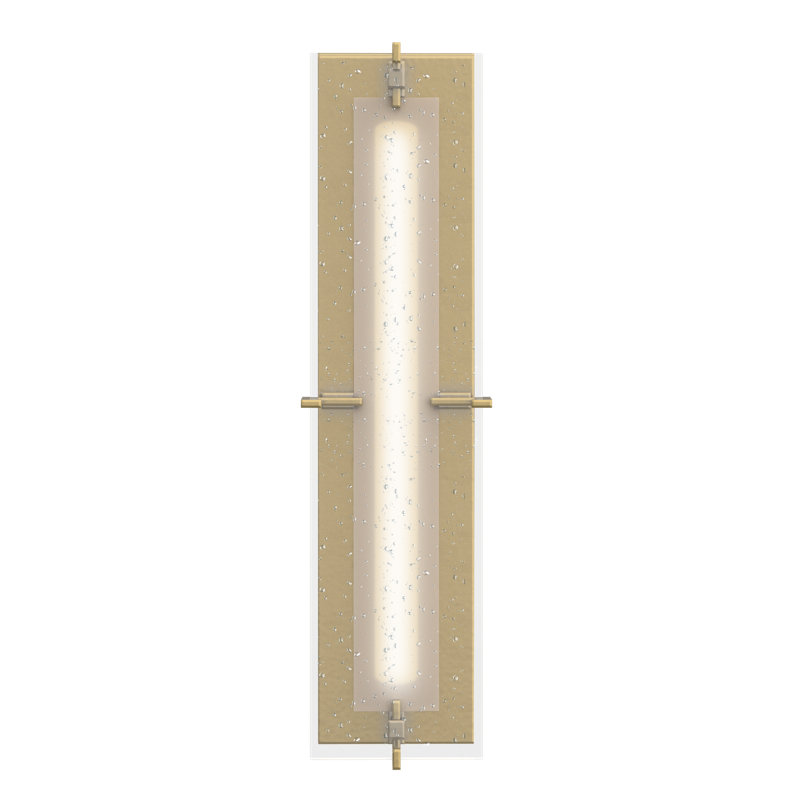 Applique murale encastrée 1 lumière à DEL Ethos, Modern Brass, H 18,3 po x l 5,8 po x P 3,9 po