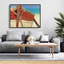 Tied up rowing boat - 36"x48" Framed canvas