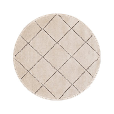 Latitude Run® Checks Novica Rug White and Silver